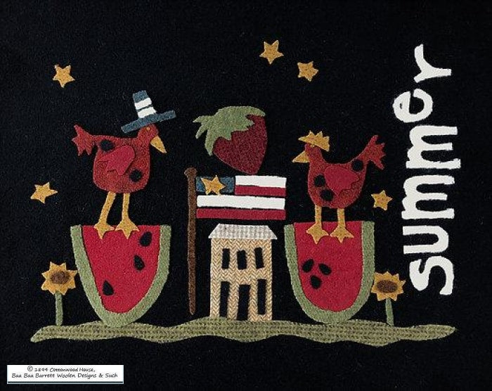 Cottonwood House Summer Wool Applique Patterns