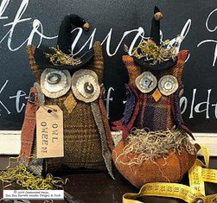 Happy Owl-Oween Wool Applique Patterns