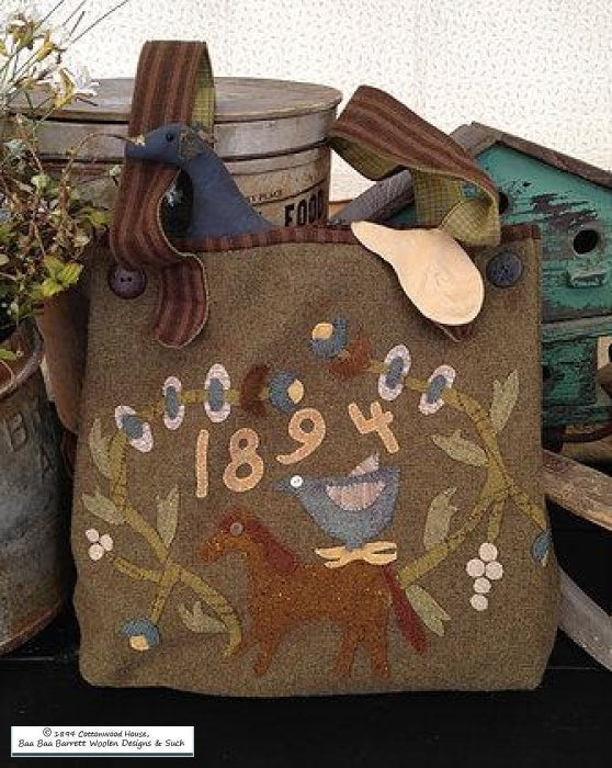 Summer Meadow Wool Hand Bag Applique Patterns